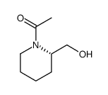 2-Piperidinemethanol, 1-acetyl-, (2S)- (9CI) structure