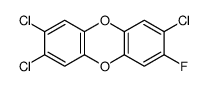 2,3,7-trichloro-8-fluorodibenzo-p-dioxin Structure