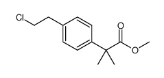 2-(4-(2-氯乙基)苯基)-2-甲基丙酸甲酯结构式