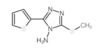 3-METHYLSULFANYL-5-THIOPHEN-2-YL-[1,2,4]TRIAZOL-4-YLAMINE结构式