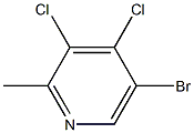 5-Bromo-3,4-dichloro-2-methylpyridine Structure