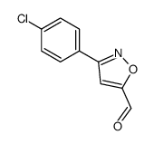 3-(4-chlorophenyl)-1,2-oxazole-5-carbaldehyde结构式