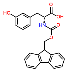 N-FMoc-3-hydroxy-D-phenylalanine structure