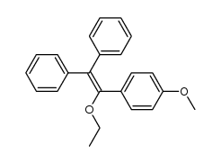 1-ethoxy-1-(p-methoxyphenyl)-2,2-diphenylethene结构式