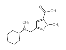 3-((环己基(甲基)氨基)甲基)-1-甲基-1H-吡唑-5-羧酸图片