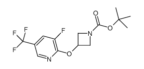 tert-butyl 3-[3-fluoro-5-(trifluoromethyl)pyridin-2-yl]oxyazetidine-1-carboxylate Structure