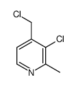 3-chloro-4-(chloromethyl)-2-methylpyridine Structure