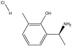 2-((1S)-1-AMINOETHYL)-6-METHYLPHENOL HYDROCHLORIDE Structure