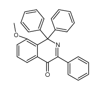 8-methoxy-1,1,3-triphenylisoquinolin-4(1H)-one结构式