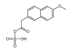 Demethyl Naproxen Sulfate Structure