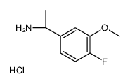 (1R)-1-(4-FLUORO-3-METHOXYPHENYL)ETHYLAMINE-HCl structure