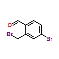 4-Bromo-2-(bromomethyl)benzaldehyde Structure