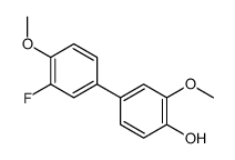 4-(3-fluoro-4-methoxyphenyl)-2-methoxyphenol Structure