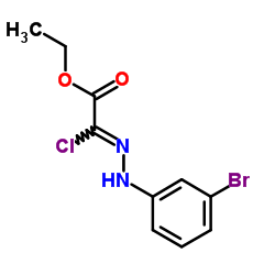 Ethyl (2Z)-[(3-bromophenyl)hydrazono](chloro)acetate Structure