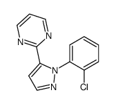 2-(1-(2-CHLOROPHENYL)-1H-PYRAZOL-5-YL)PYRIMIDINE structure