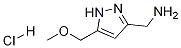 3-AMinoMethyl-5-(MethoxyMethyl)pyrazole hydrochloride结构式