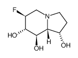 1,7,8-Indolizinetriol, 6-fluorooctahydro-, 1S-(1.alpha.,6.beta.,7.alpha.,8.beta.,8a.beta.)- structure