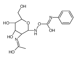 O-(2-Acetamido-2-deoxy-D-glucopyranosylidene)aminoN-phenylCarbamate结构式