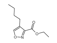 ethyl 4-butylisoxazole-3-carboxylate Structure