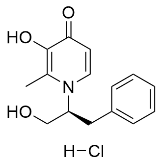 (S)-3-Hydroxy-1-(1-hydroxy-3-phenylpropan-2-yl)-2-methylpyridin-4(1H)-onehydrochloride picture