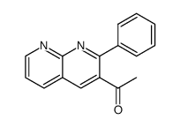 1-(2-phenyl-1,8-naphthyridin-3-yl)ethanone结构式