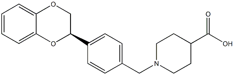 (R)-1-[4-(2,3-dihydro-benzo[1,4]dioxin-2-yl)-benzyl]-piperidine-4-carboxylic acid picture