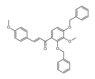 2',4'-dibenzyloxy-3',4-dimethoxychalcone结构式