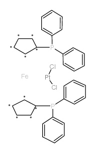 dichloro[1,1'-bis(diphenylphosphino)ferrocene]-platinum(ii) Structure