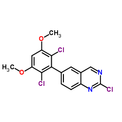 2-Chloro-6-(2,6-dichloro-3,5-dimethoxyphenyl)quinazoline structure