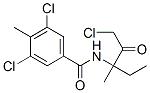 3,5-dichloro-N-(1-chloro-3-methyl-2-oxo-pentan-3-yl)-4-methyl-benzamide structure