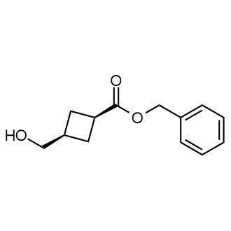 Benzyl (1s,3s)-3-(hydroxymethyl)cyclobutane-1-carboxylate structure