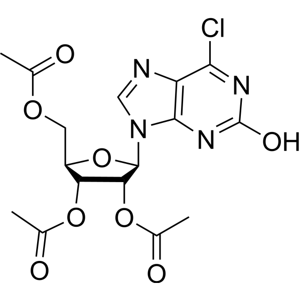 6-Chloro-2-hydroxy-9-(2',3',5'-tri-O-acetyl-b-D-ribofuranosyl)purine图片