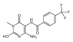 Benzamide,N-(4-amino-1,2,3,6-tetrahydro-1-methyl-2,6-dioxo-5-pyrimidinyl)-4-(trifluoromethyl)- picture