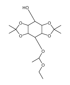 6-O-(D,L-1-ETHOXYETHYL)-1,2:4,5-BIS-O-(1-METHYLETHYLIDENE)-D,L-MYO-INOSITOL Structure