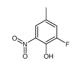 2-氟-4-甲基-6-硝基苯酚结构式