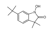 6-tert-butyl-1-hydroxy-3,3-dimethyl-1,3-dihydro-indol-2-one结构式