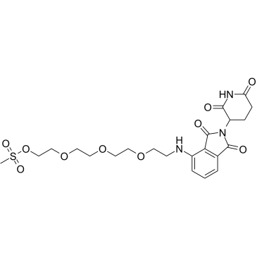 Thalidomide-NH-PEG4-Ms structure