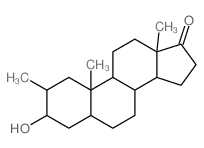 Androstan-17-one,3-hydroxy-2-methyl-, (2a,3b,5a)-结构式