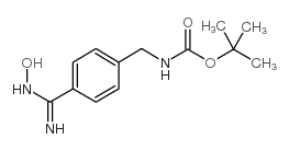 TERT-BUTYL 4-(N-HYDROXYCARBAMIMIDOYL)-BENZYLCARBAMATE Structure