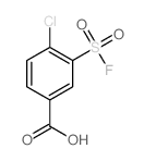 Benzoic acid,4-chloro-3-(fluorosulfonyl)- structure