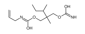 N-Allylcarbamic acid 2-(carbamoyloxymethyl)-2,3-dimethylpentyl ester结构式