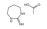 acetic acid,4,5,6,7-tetrahydro-1H-1,3-diazepin-2-amine Structure