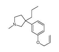 3-[m-(Allyloxy)phenyl]-1-methyl-3-propylpyrrolidine Structure