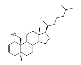 19-hydroxy-5α-cholest-2-ene结构式