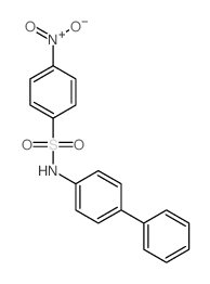 Benzenesulfonamide,N-[1,1'-biphenyl]-4-yl-4-nitro-结构式