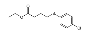 ethyl 4-((4-chlorophenyl)thio)butanoate结构式