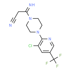 3-(4-[3-CHLORO-5-(TRIFLUOROMETHYL)-2-PYRIDINYL]PIPERAZINO)-3-IMINOPROPANENITRILE picture