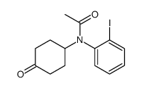 N-(2-iodophenyl)-N-(4-oxocyclohexyl)acetamide结构式