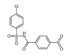 N-(4-chlorophenyl)sulfonyl-4-nitrobenzamide结构式