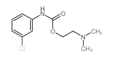 Carbanilic acid, m-chloro-, 2-(dimethylamino)ethyl ester (6CI,7CI,8CI) structure